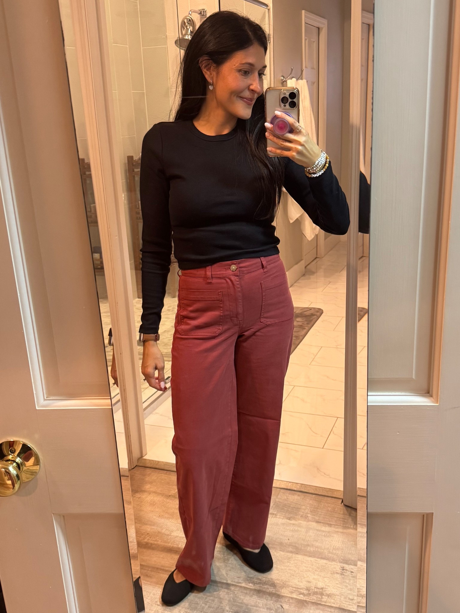 Such a great “basics” look! True to size, small in top, 26 in pants.

#LTKWorkwear #LTKSeasonal #LTKStyleTip