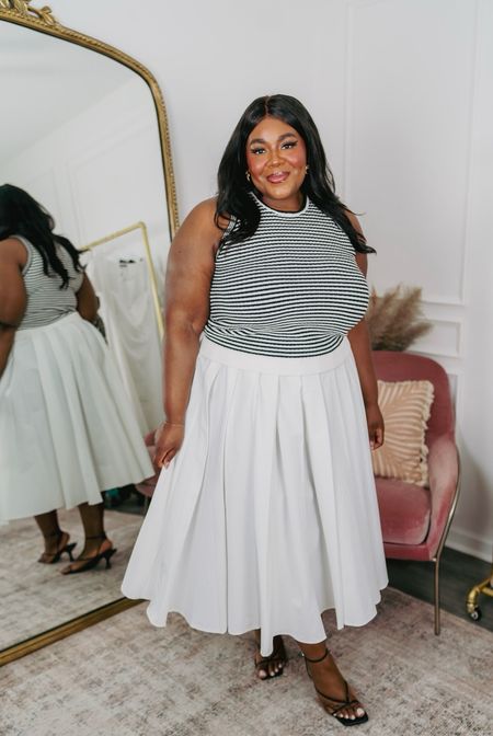 One of my favorite tops from Walmart this season! So perfect for spring vacation.

Top XXL 
Skirt - linked something similar 

Plus Size Fashion, Pleated Skirt Outfit, Nautical inspired Outfit

#LTKfindsunder50 #LTKsalealert #LTKplussize