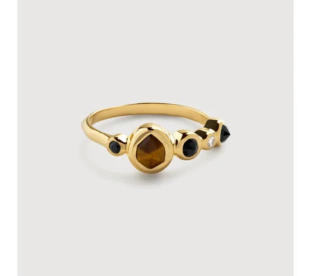 Siren Bezel Multi Gemstone Ring | Monica Vinader (Global)