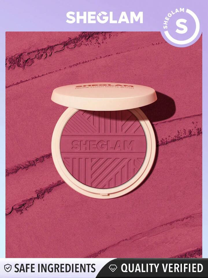 SHEGLAM Divine Flush Matte Blush-Alice Blush Powder Highly Pigmented Non-Fading Long Lasting Glow... | SHEIN