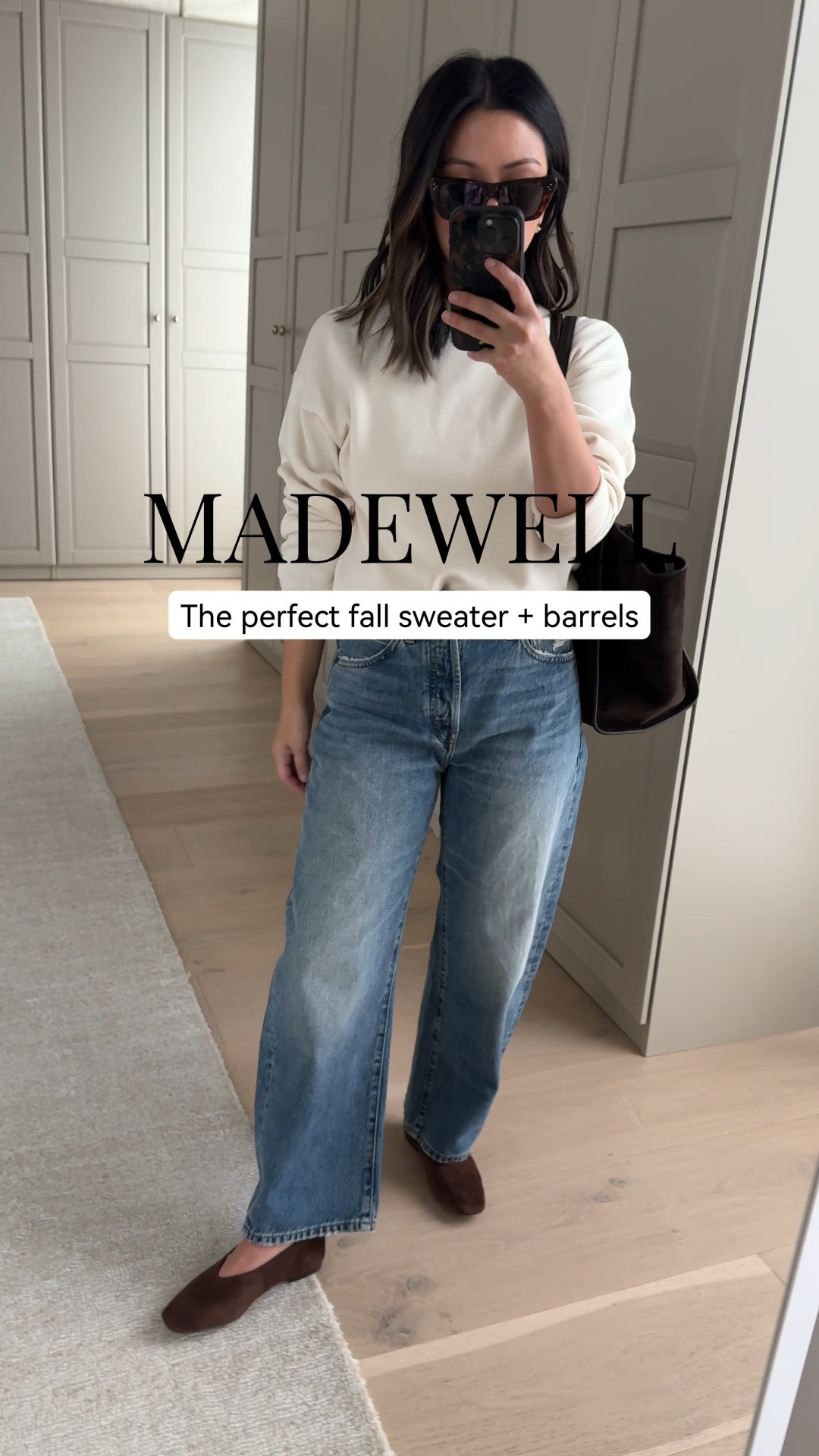 Love this merino silk blend sweater from @Madewell - the fine knit and drape are so good. These barrels are such a great fit for petites and the length is perfect with no hemming needed. 

The Insiders Event is here! Get 25% off everything by simply signing into your Madewell Insider account. #madewell #madewellpartner #ad

Crewneck sweater medium
Barrel jeans 25 short
Ballet flats 5

#LTKPetite