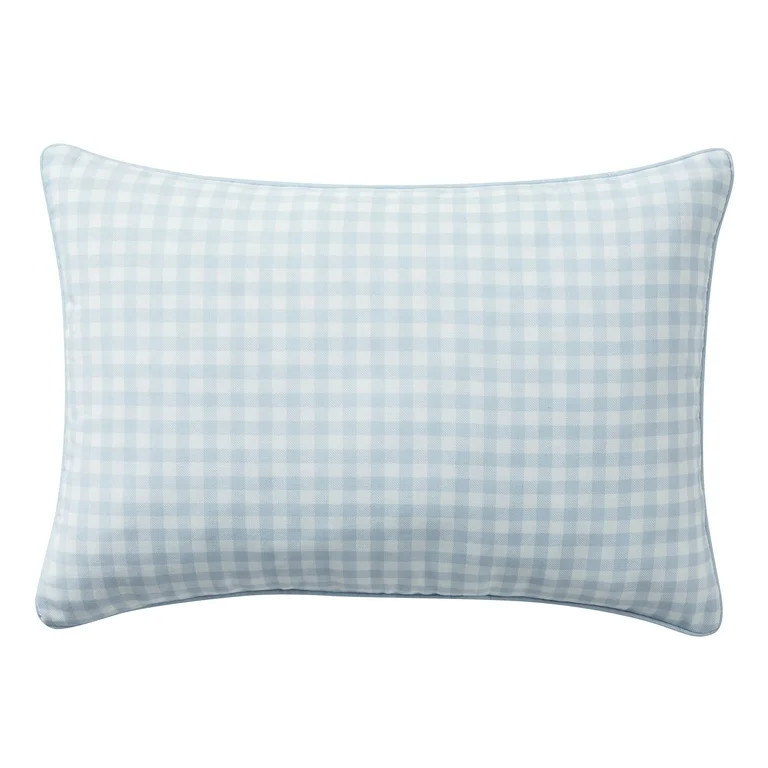 My Texas House Blue Gingham 14" x 20" Outdoor Pillow | Walmart (US)