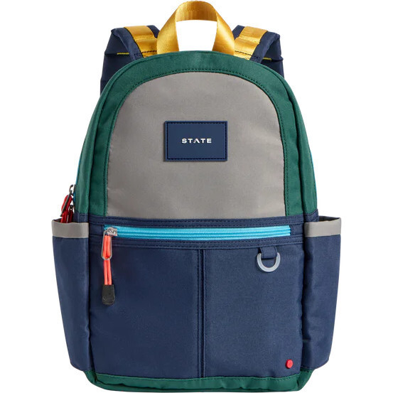 Kane Mini Backpack, Green/Navy | Maisonette