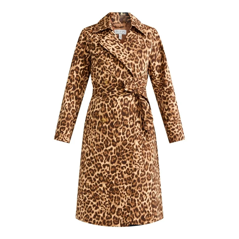 Sofia Jeans Women's and Women's Plus Size Double Breasted Trench Coat, Sizes XS-5X | Walmart (US)