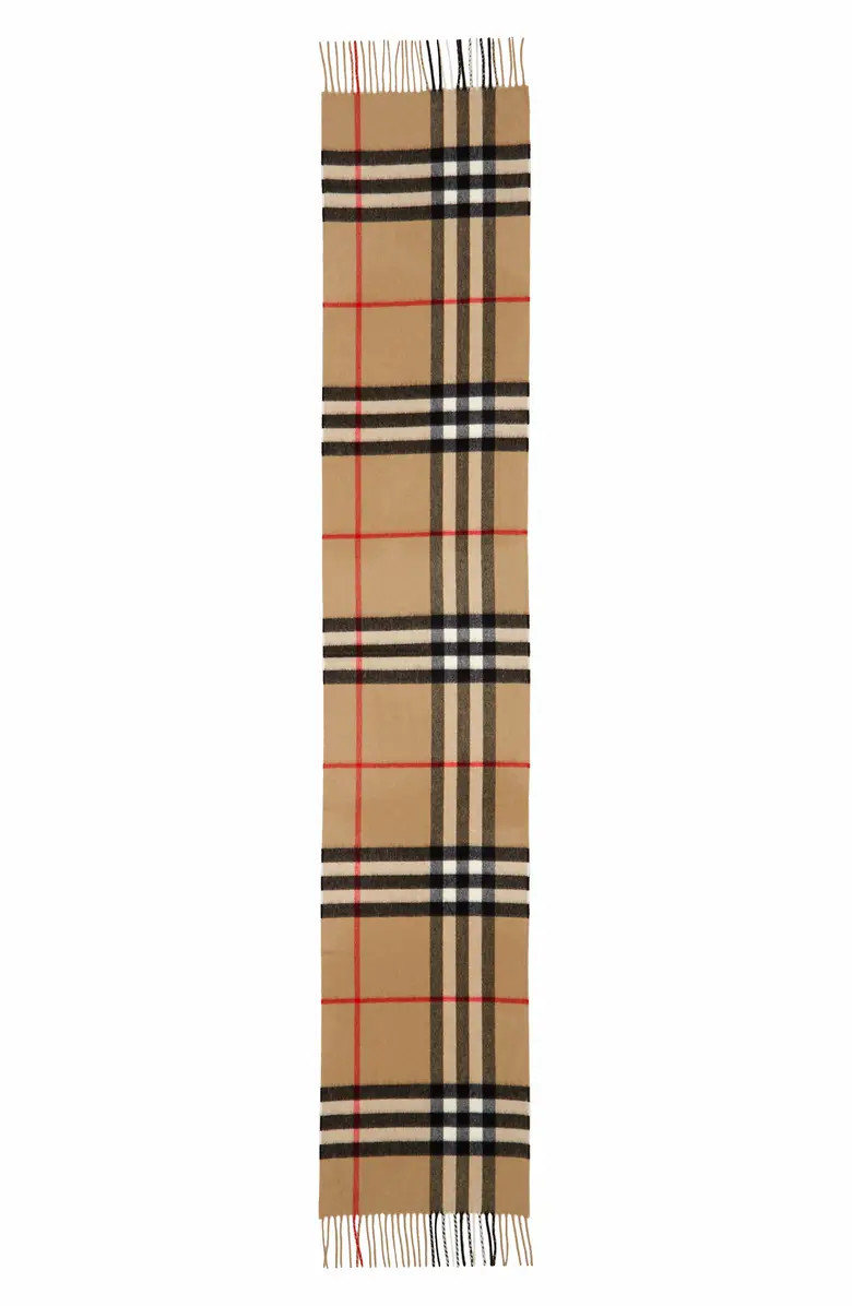 Giant Icon Check Cashmere Scarf | Nordstrom