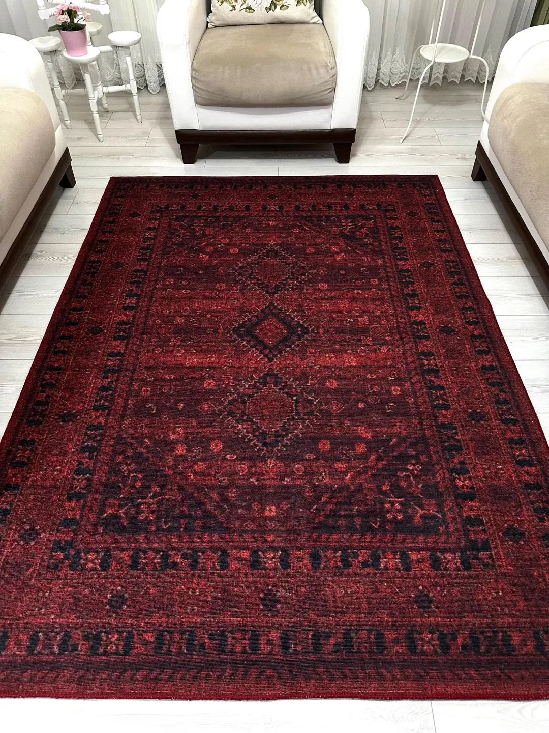 Red Kilim Rug 8x10 Heriz Oriental Rug 9x12 Rugs for Bedroom Bohemian Area Rugs for Chalet Ethnic ... | Etsy (US)