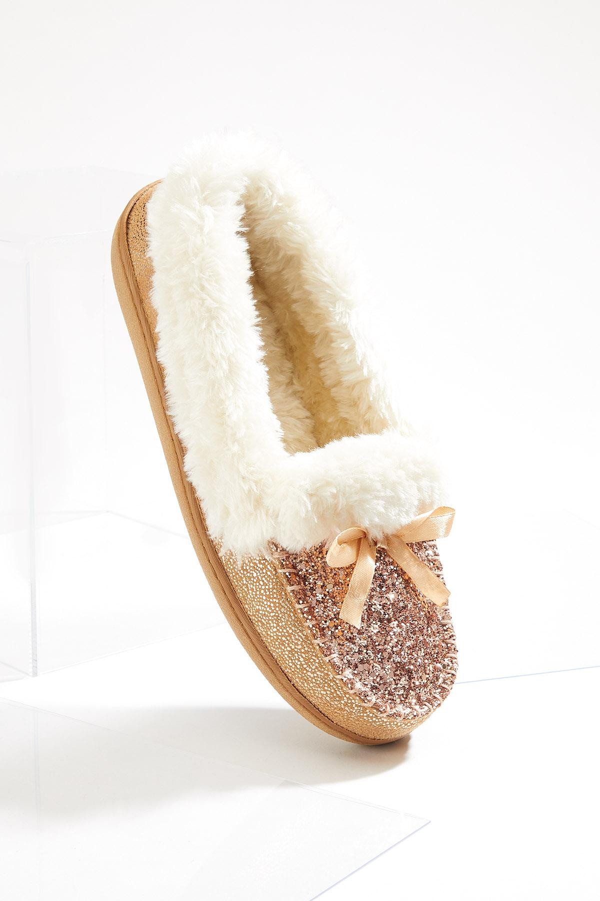 Glitter Fur Slippers | Cato Fashions