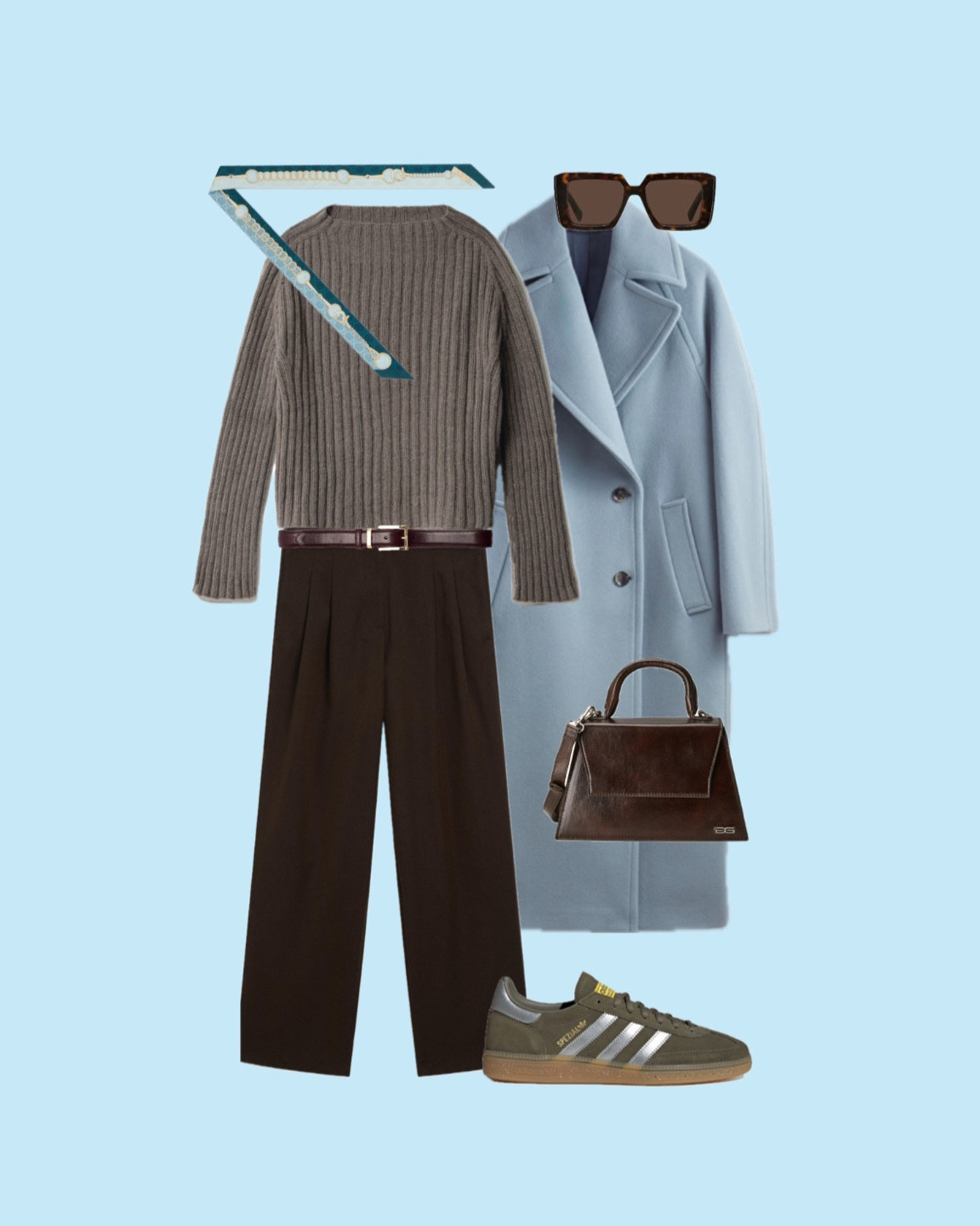 LAUSANNESWEATER
aus Cashmere Kiss (Lana Grossa) 

Zusammen mit einer coolen Schokobraunen Stoffhose, brauner Tasche - Grünen Sneakern und das Highlight - akzente in Hellblau (Mantel und Tuch)

#LTKautumn #LTKdeutschland #LTKworkwear