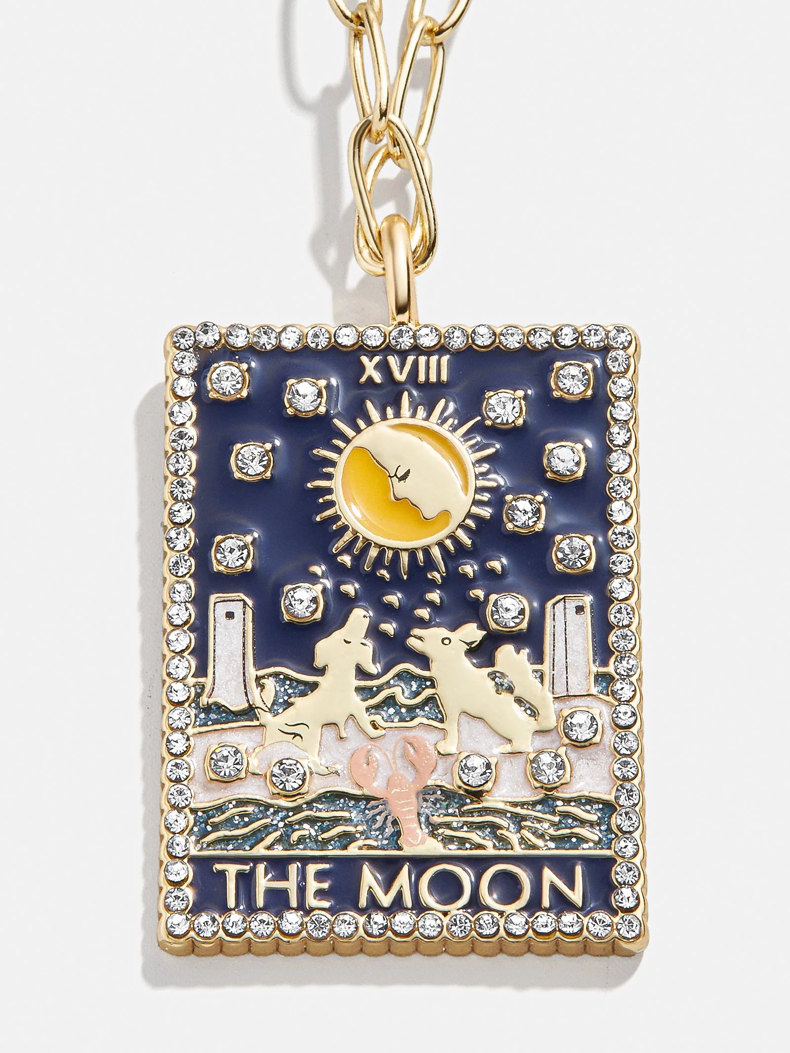 Tarot Card Necklace-The Moon | BaubleBar (US)