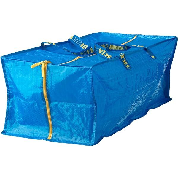 Ikea Frakta Storage Bag - Blue -- SET OF 3 | Amazon (US)