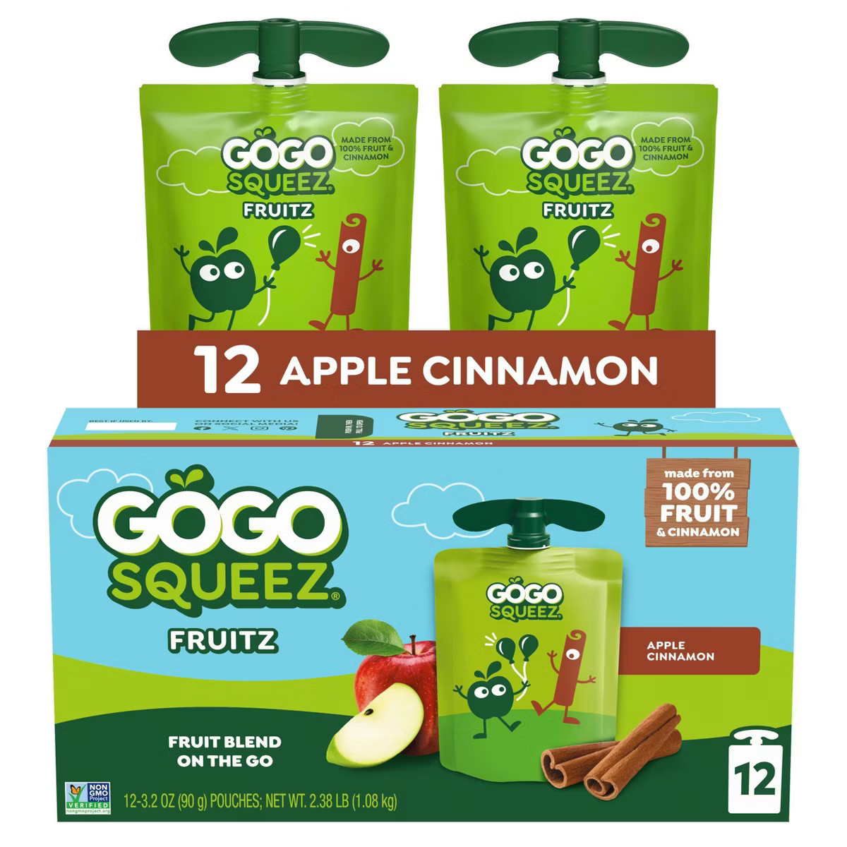 GoGo squeeZ Applesauce, Apple Cinnamon | Target