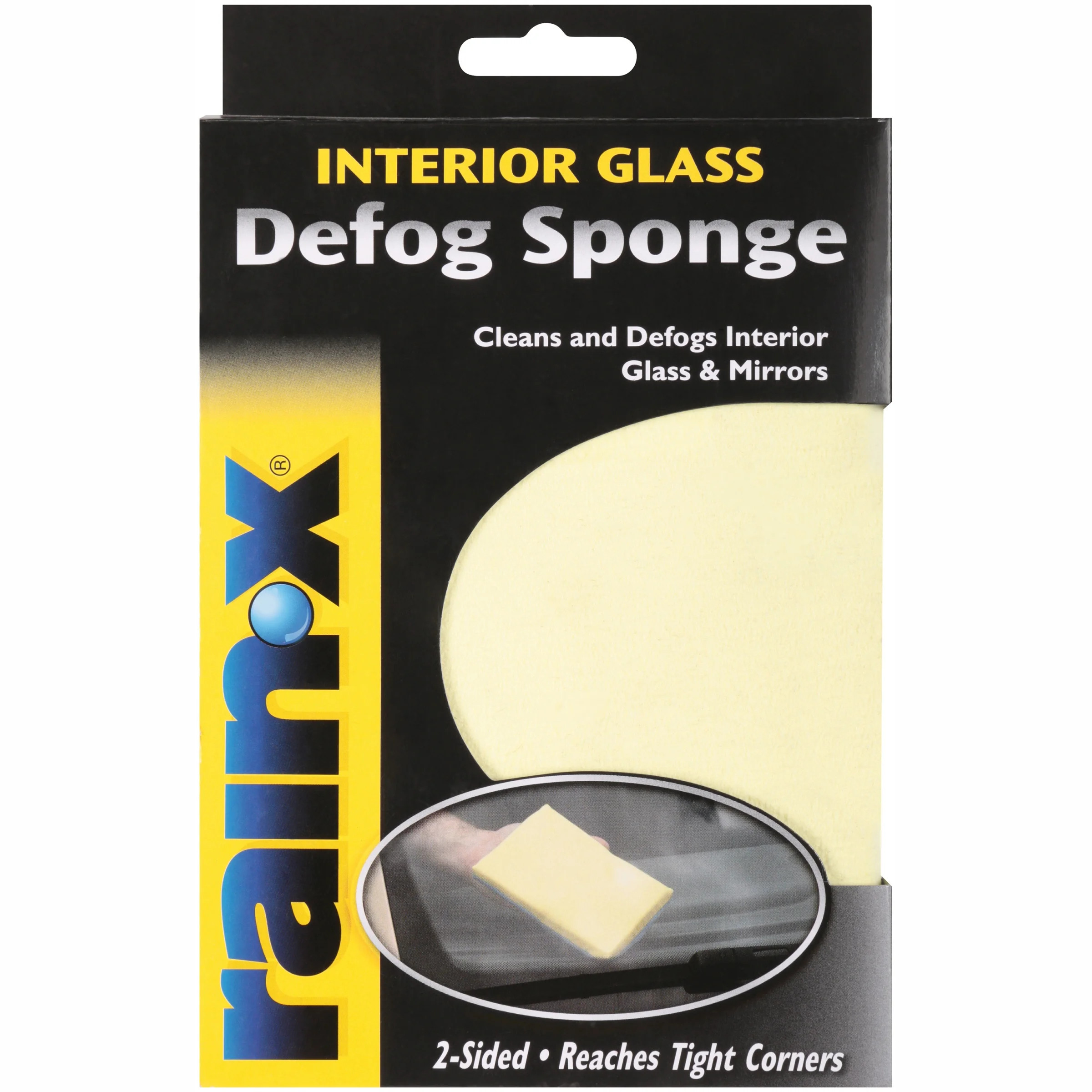 Rain-X Microfiber Glass Defogging Sponge For Window and Mirror, Blue and Yellow, 1pk, 45116X - Wa... | Walmart (US)