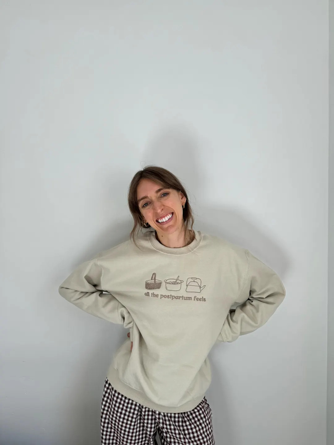 All the Postpartum Feels Oversized Cotton Sweatshirt - Etsy | Etsy (US)