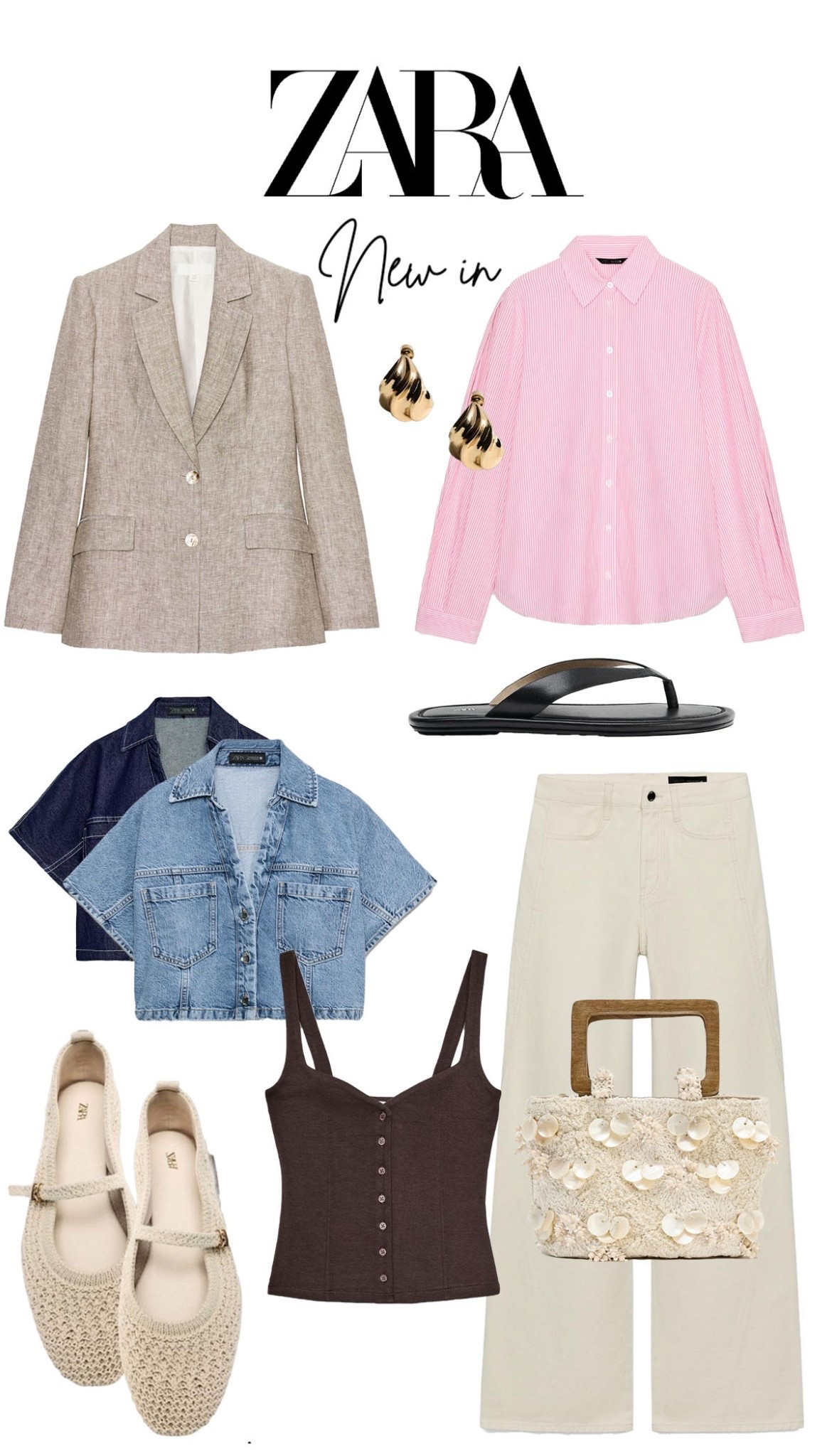 New in ZARA ✨

#zara #new #jeans #shirt #blazer 
Mary Janes, pink Shirt, denim top

#LTKsummer #LTKstyletip #LTKspring