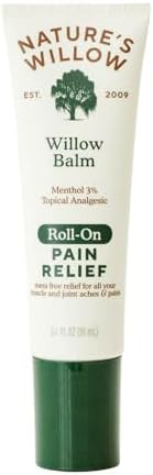 NEW Nature's Willow ROLL-ON Pain Relief | Fast-Acting, No-Mess Relief for Back, Neck, Knees & Joi... | Amazon (US)