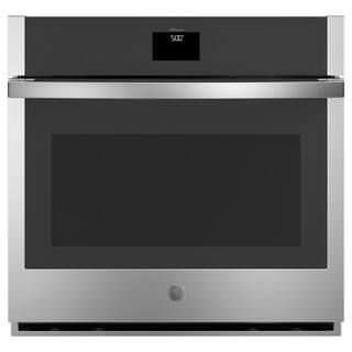 GE 30 in. 5.0 cu. ft. Smart Single Electric Wall Oven with Self-Cleaning Convection in Stainless ... | The Home Depot