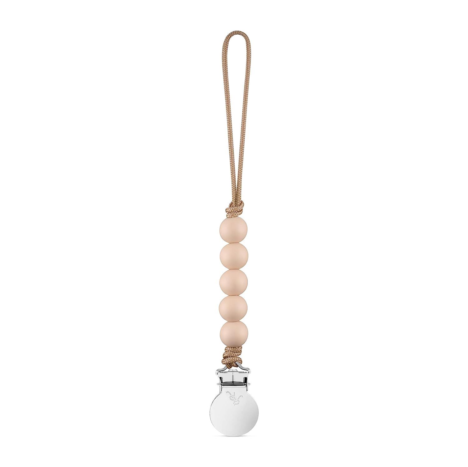 Ryan and Rose Mini Pacifier Clip Tan Quinn | Amazon (US)