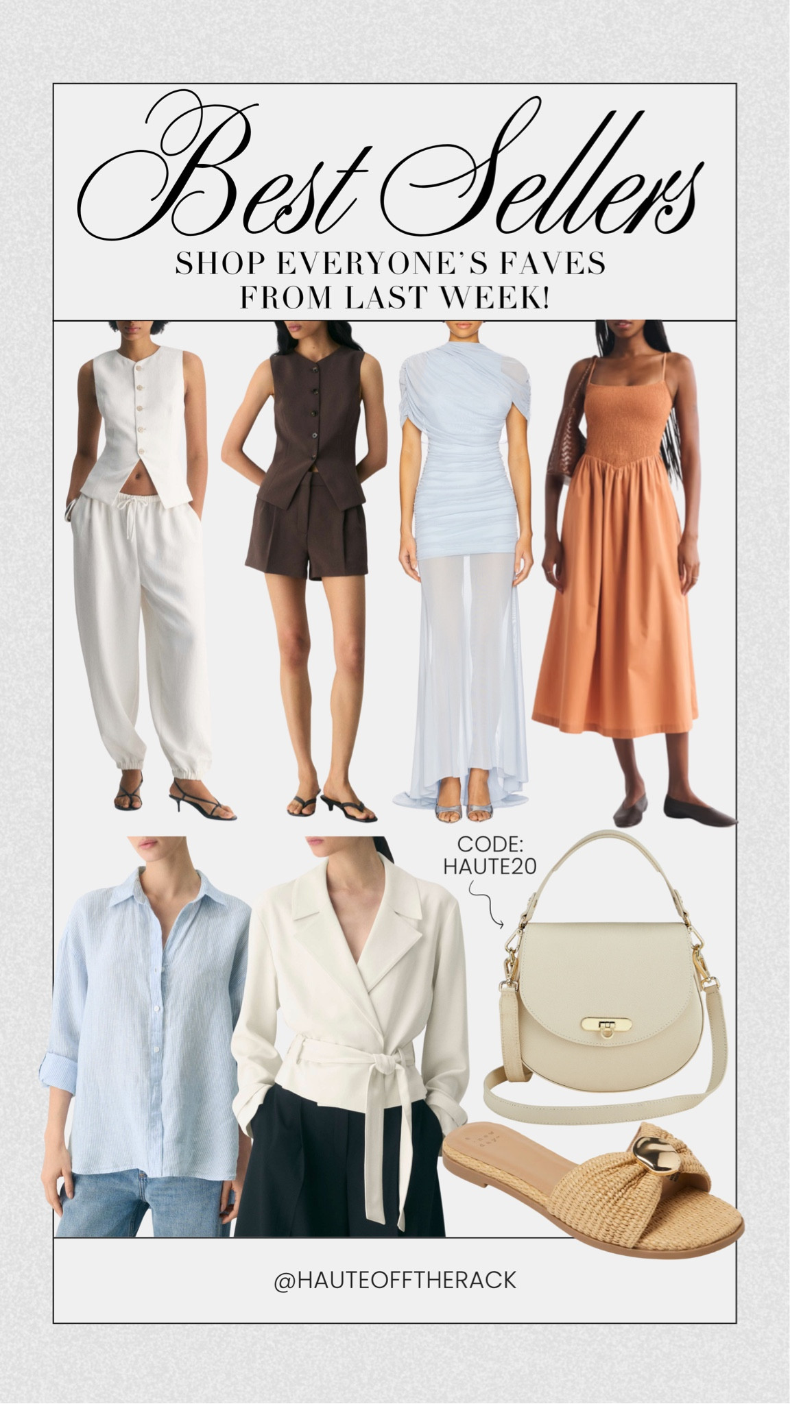 Recent best sellers! Shop what everyone has been loving!

#aberceombie #giginewyork #summeroutfits #weddingguest #workwear #linentop #handbag

#LTKWedding #LTKSeasonal #LTKWorkwear
