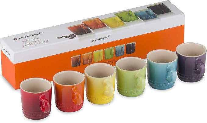 Le Creuset Stoneware Espresso Mugs, Set of 6, Multi-Colour | Amazon (CA)