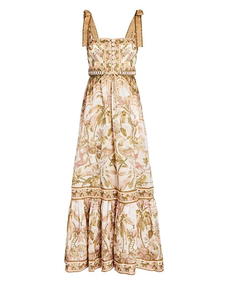 Picnic Tie-Shoulder Printed Maxi Dress | INTERMIX