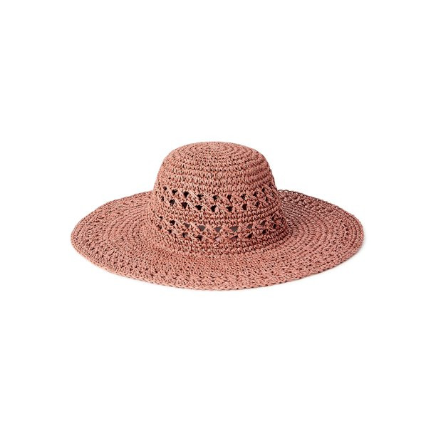 Time And Tru Women's Woven Straw Hat - Walmart.com | Walmart (US)
