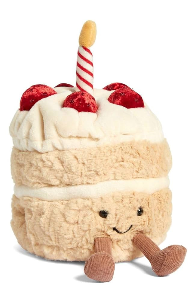 WeightedPlush 12" Birthday Cake Plush Cute Smile Cake Pillow Stuffed Animals Funny Soft Food Plus... | Amazon (US)