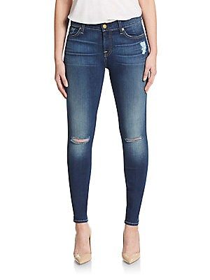 Gwenevere Distressed Ankle Skinny Jeans | Saks Fifth Avenue OFF 5TH