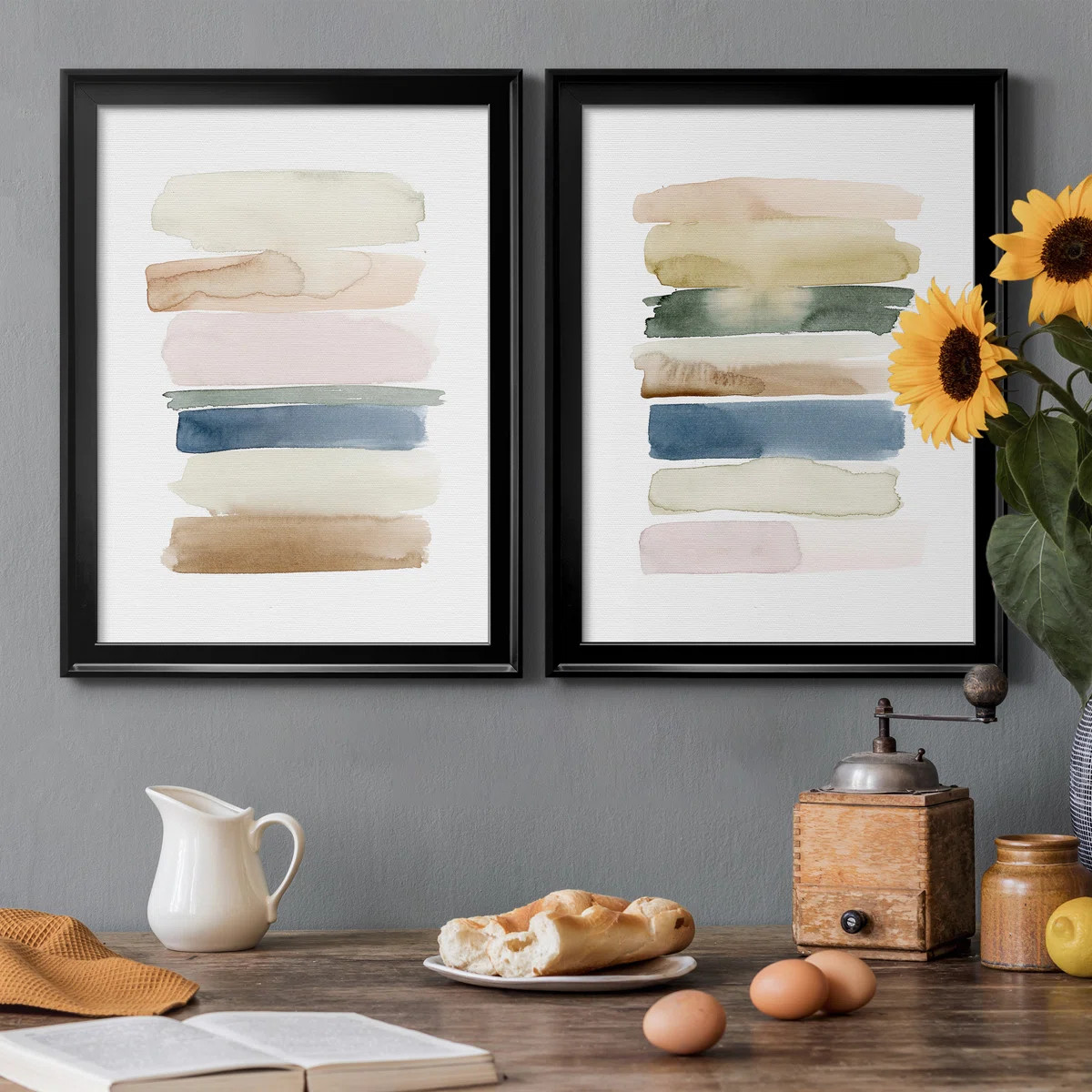 "Faint Swatches I" 2-Piece Painting Print (Set of 2) | Wayfair North America
