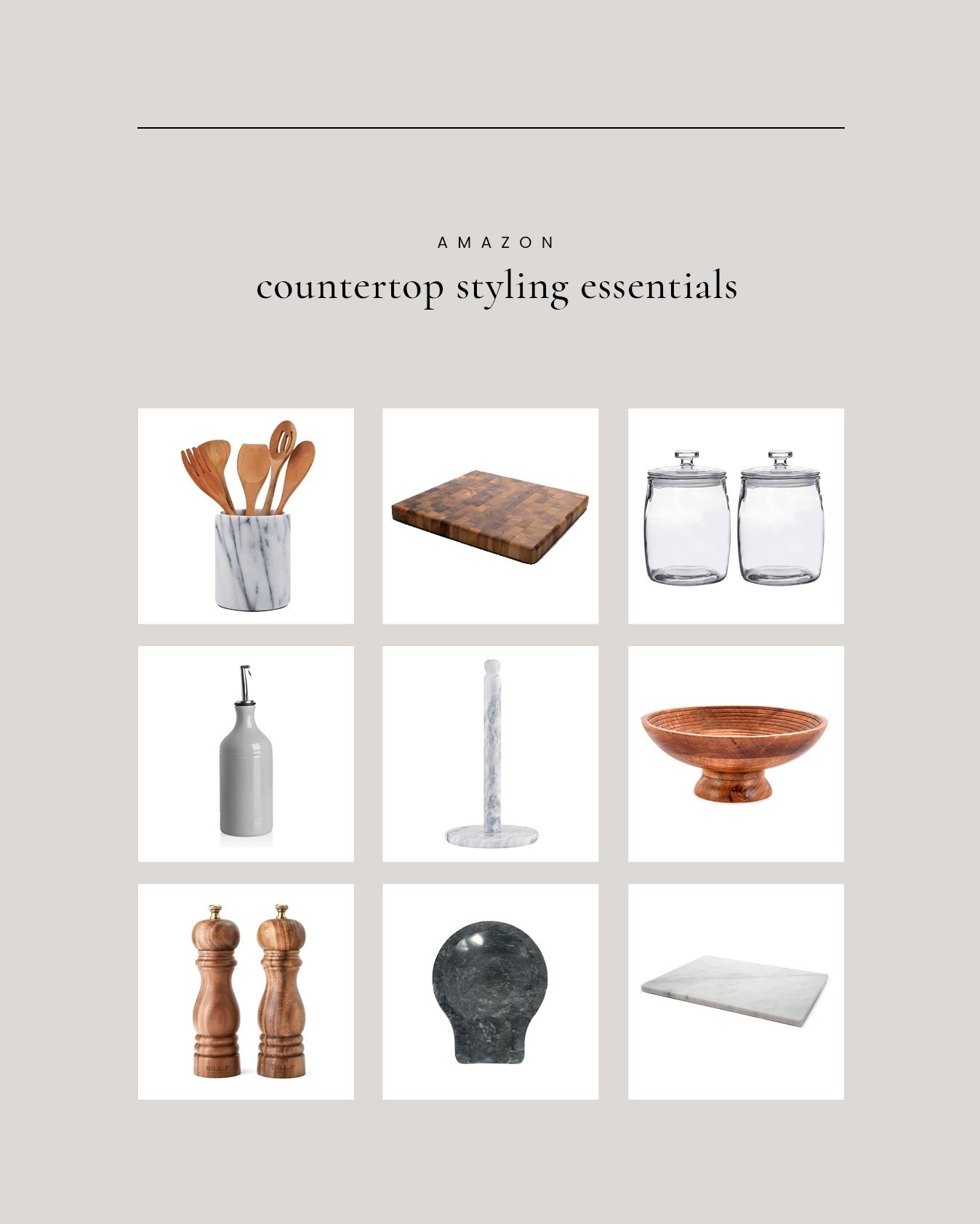 Amazon : Countertop Styling Essentials 

#LTKStyleTip #LTKFindsUnder50 #LTKHome