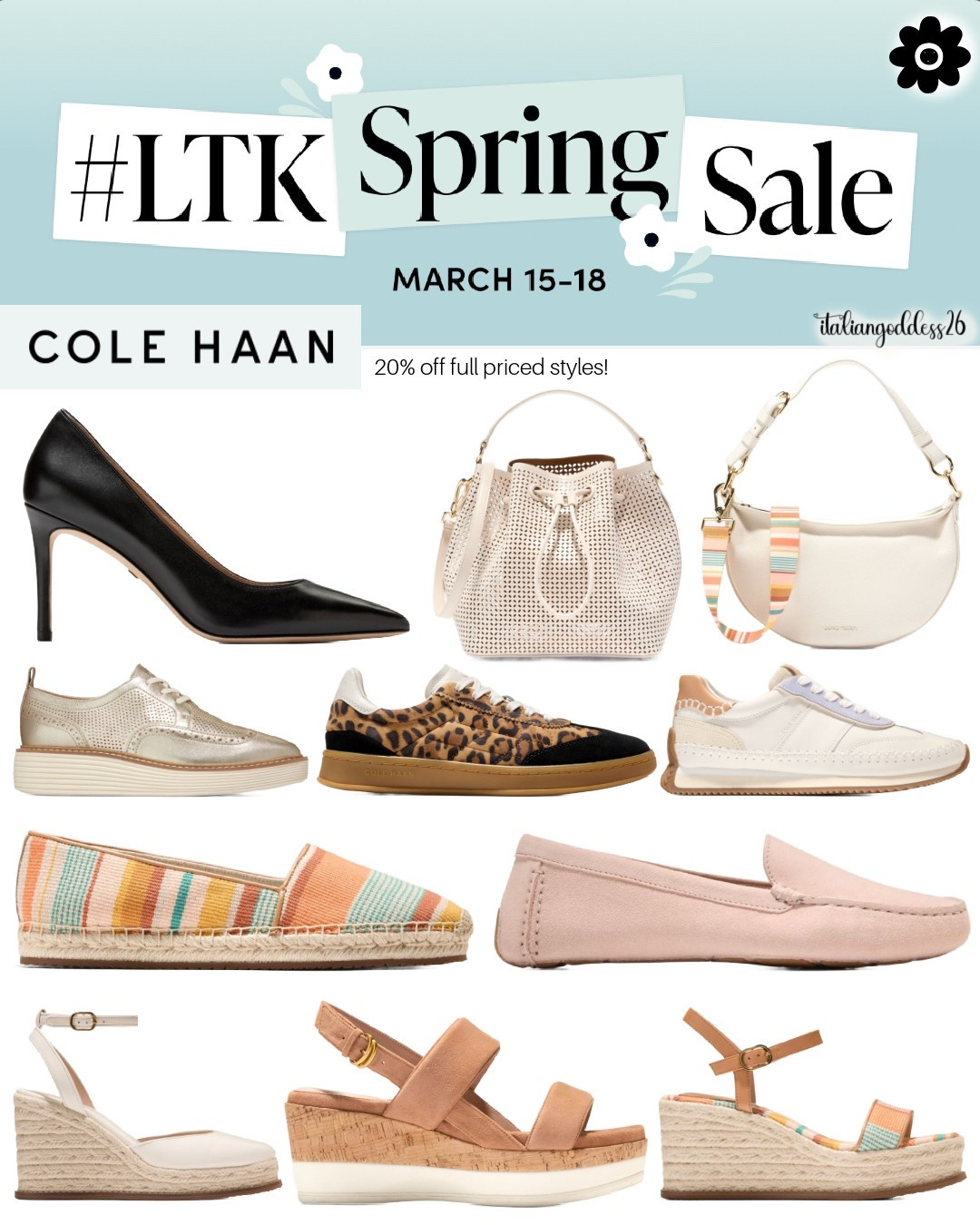 shop the LTK Spring Sale with Cole Haan! 
👉🏼 20% off fully priced styles with in-app code 📲 

#LTKSpringSale #LTKSeasonal #LTKOver40 #LTKSaleAlert #LTKFindsUnder100 #LTKStyleTip #LTKTravel #LTKShoeCrush #LTKItBag #LTKWedding 