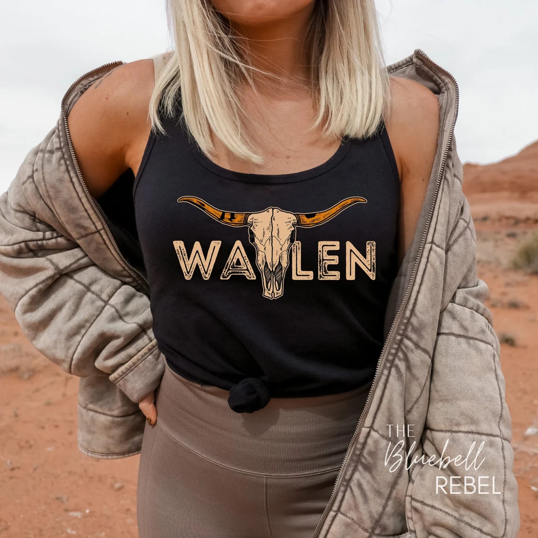 Country Music Tank, Bull Tank, Western Tank, Country Tank, Women's Ideal Racerback Tank | Etsy (US)