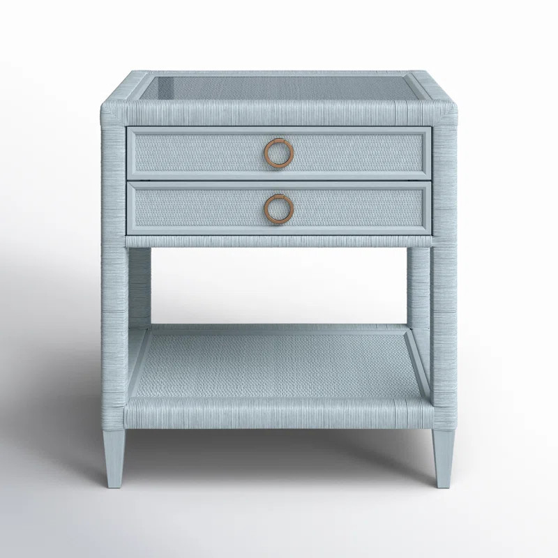 Warwick 2 - Drawer Wicker Nightstand | Wayfair North America