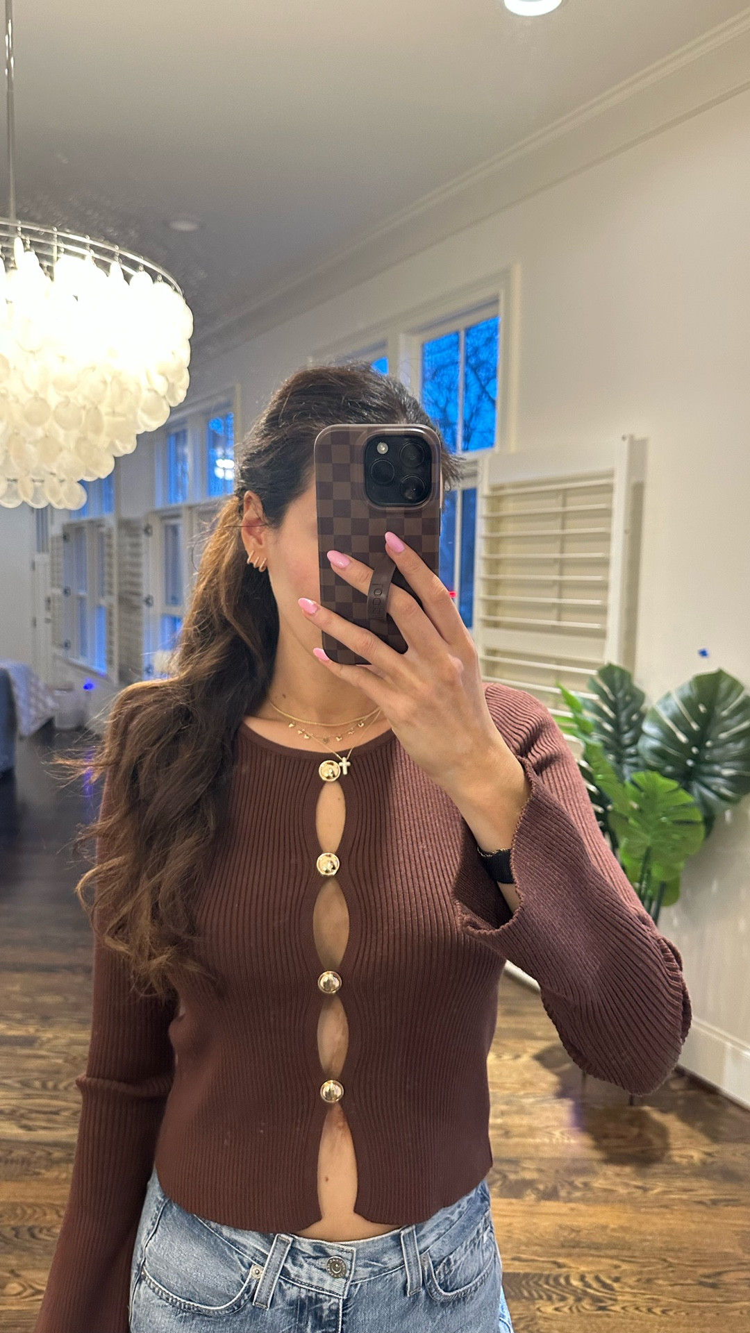 Petal & Pup
Brown sweater 
Winter fashion 