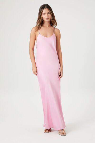 Satin Y-Back Maxi Slip Dress | Forever 21 (US)