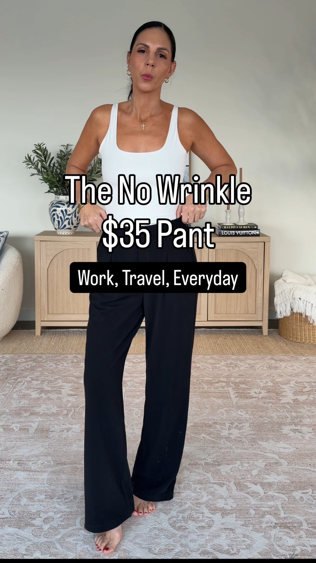 Best seller for a reason: these are hands down the most perfect pants I’ve found in a long time. They don’t wrinkle, come in multiple lengths + colors, and they’re seriously made for everyday mom life, work, travel, and everything in between. And the price point? So good.
I’m 5’10” wearing a small in the longest length.
Tops- small 
Vest and denim shirt- medium 

#casualstyle #amazonfashion #ltkunder50

#LTKU #LTKNYFW #LTKOver40

#LTKNYFW