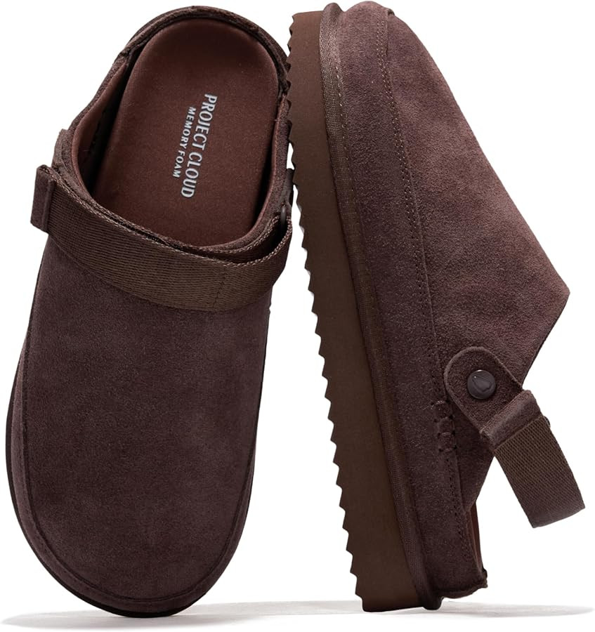 100% Genuine Leather Platform Mule Clogs for Women - Fall Shoes for Women | Amazon (US)