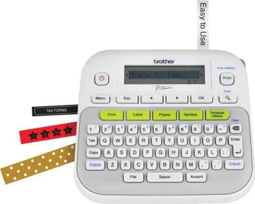 Brother - P-touch, PT-D210, Easy-to-Use Label Maker, One-Touch Keys, Multiple Font Styles, 27 User-F | Best Buy U.S.