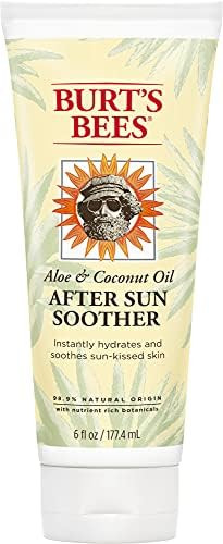Burt's Bees Lotion, Hydrating Aloe & Coconut Oil Sun Burn Relief, Natural After Sun Soother, 6 Ou... | Amazon (US)