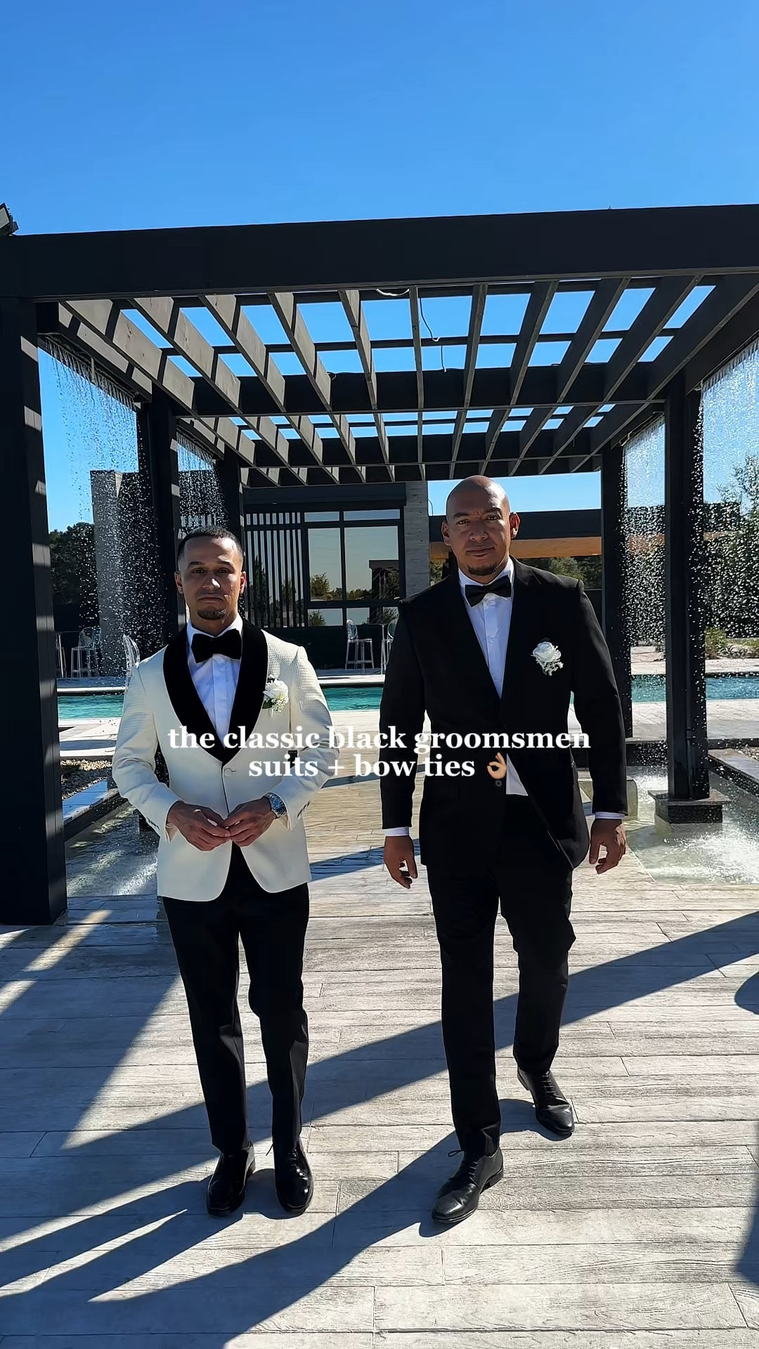 We love the classic, timeless black suit that the groomsmen wore.♠️

Ordering from Suit Shop was simple. We were able to create a group on their website so it was easy to communicate which suit the groomsmen should all get. 

Suit shop has inclusive sizing, and many styles and colors to choose from. The suits were made quickly and shipped right to our doors.

#groomsmen #suitshop #groomsmensuits #groomsmenentrance #mensuits #menstyle #weddingoutfit 

#LTKWedding #LTKWorkwear #LTKMens