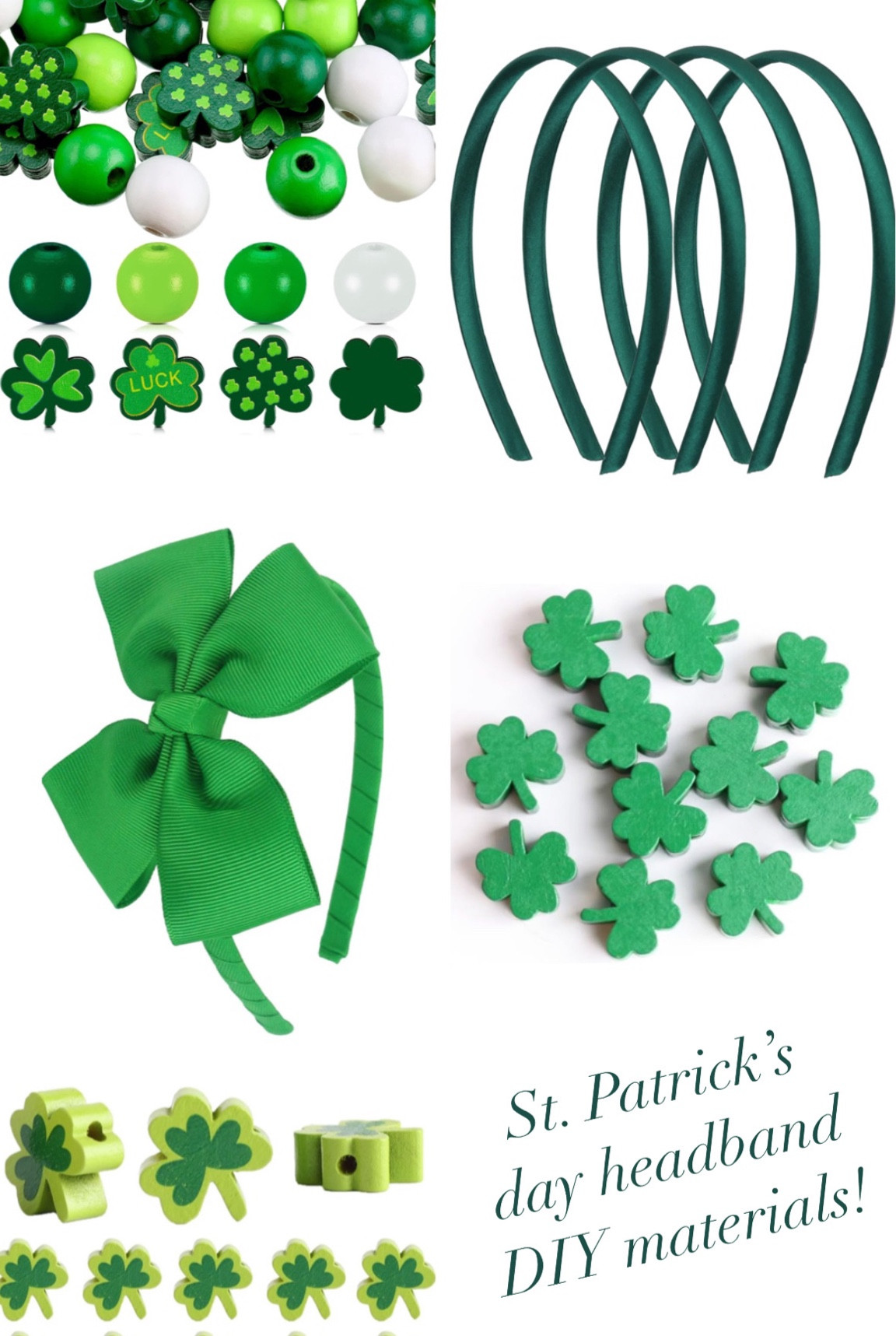 St Patrick’s day diy headband materials! Kids lucky shamrock St Patrick’s day ideas 

#LTKSeasonal #LTKkids #LTKfindsunder50