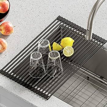 KRAUS Over-Sink Roll-Up Dish Drying Rack, Amazon Kitchen Finds Amazon Essentials Amazon Finds | Amazon (US)
