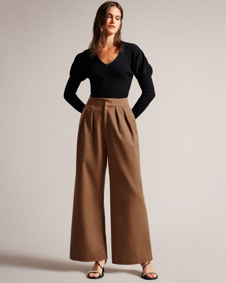 Pleated Wide Leg Trousers | Ted Baker (UK)
