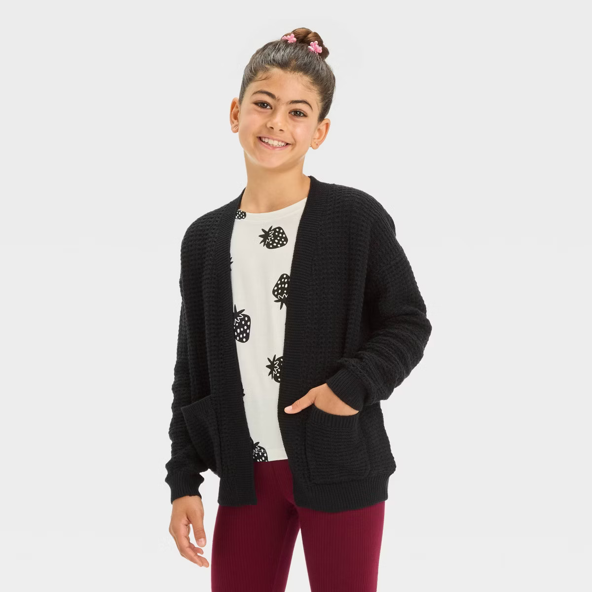 Girls' Long Open Cardigan - Cat & Jack™ | Target