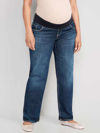 Maternity Front Low-Panel OG Loose Jeans | Old Navy (US)