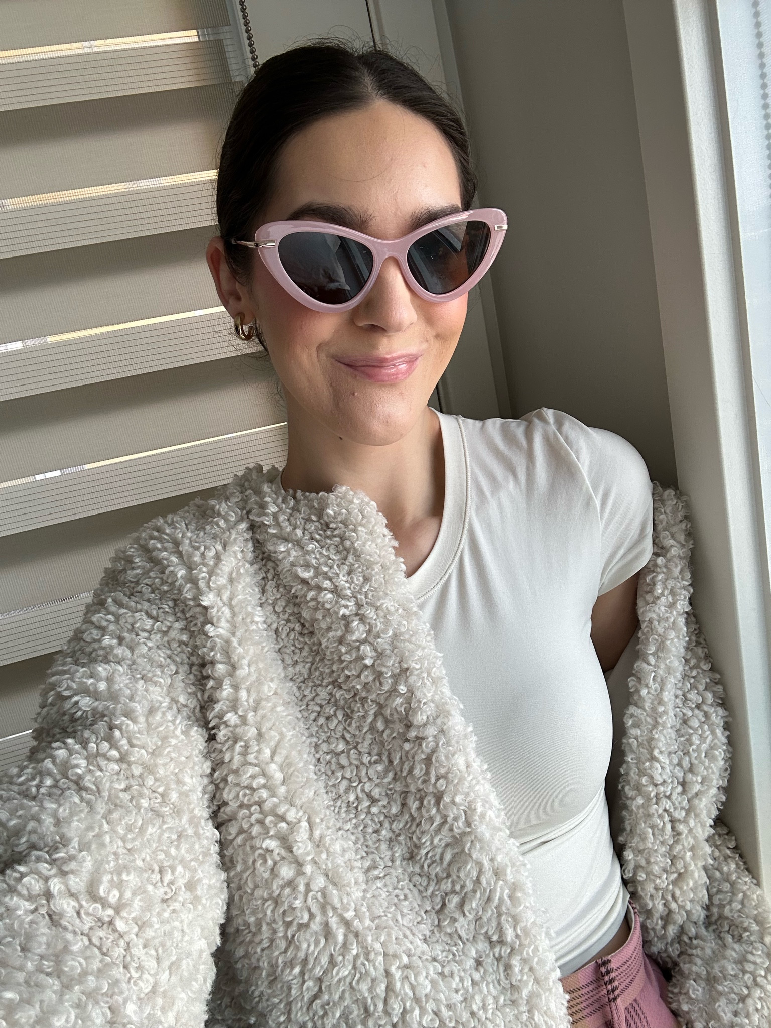 I love these light pink cat eye sunglasses for spring and summer!! They look so chic and are well priced! Sunglasses are an easy finishing touch to add to your outfit! 🫶

Spring outfit, spring outfit ideas, outfit ideas, pink accessories, spring accessories, pastels, outfit inspiration, style inspiration, fashion inspiration, sunglasses, daily outfit, what to wear, what I wore, warm weather accessories 

#LTKstyletip #LTKSeasonal #LTKfindsunder50
