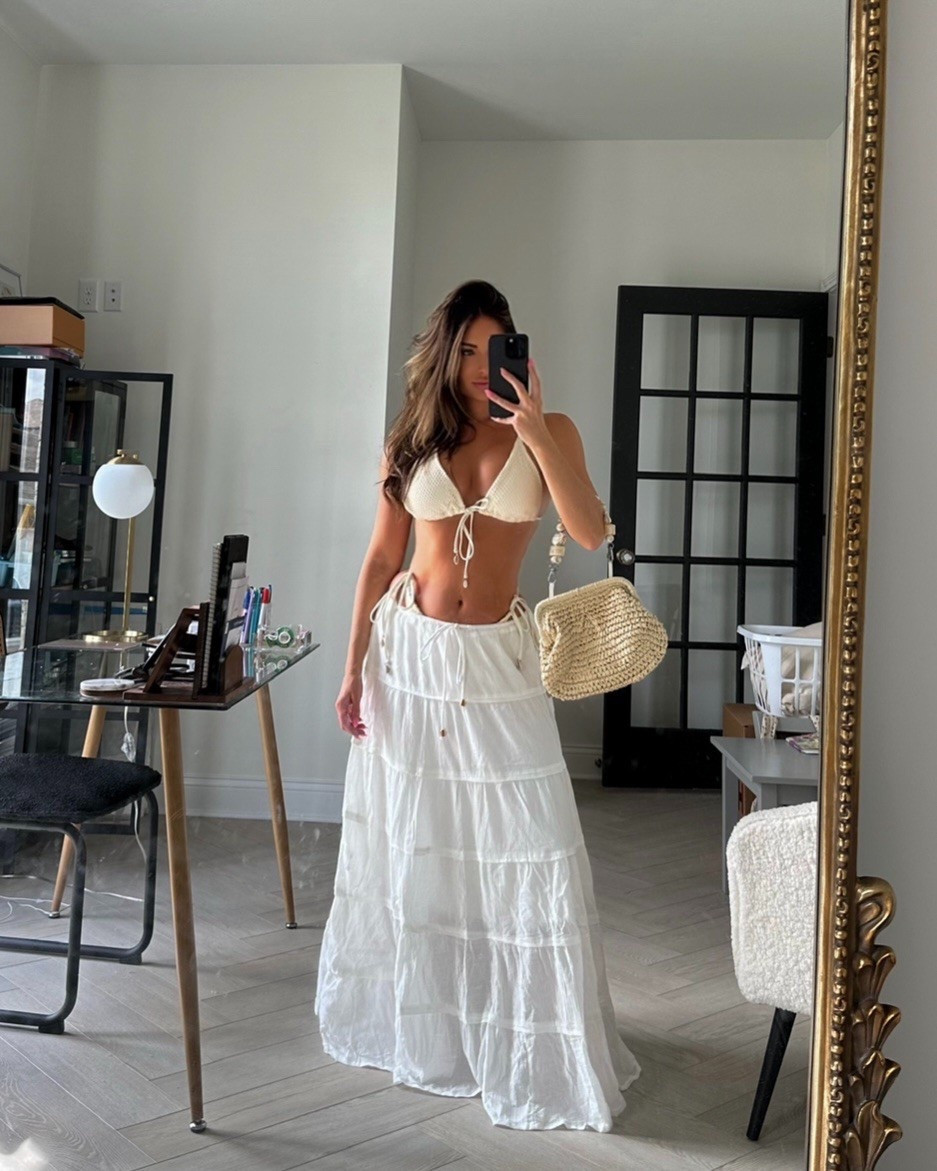 Spring break must have maxi skirt works so well as a cover up, fun for the beach and it’s double lined so it’s not see through and can be worn out as a fit with a cute top! Love the versatility!

#LTKSwim #LTKFindsUnder50 #LTKStyleTip