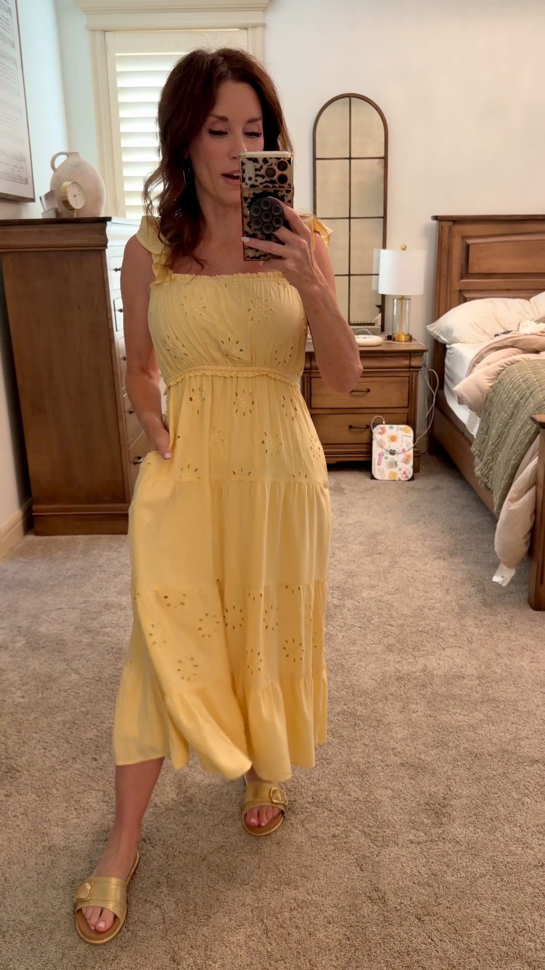Butter yellow 💛 sundress wearing a size XSmall 

@Maurices @Yellow Box

#LTKootd #LTKmomlife #LTKOver40