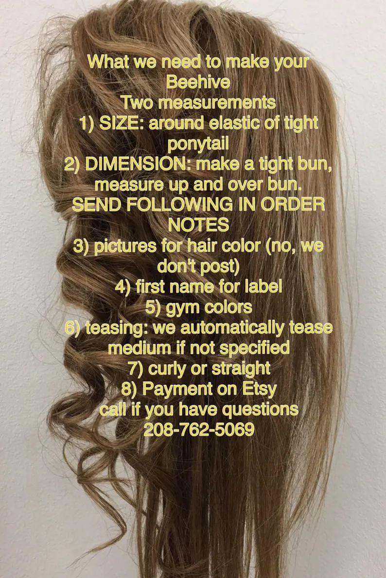 Beehive Cheer Hair Ponytail for Cheer Competitions - Etsy | Etsy (US)