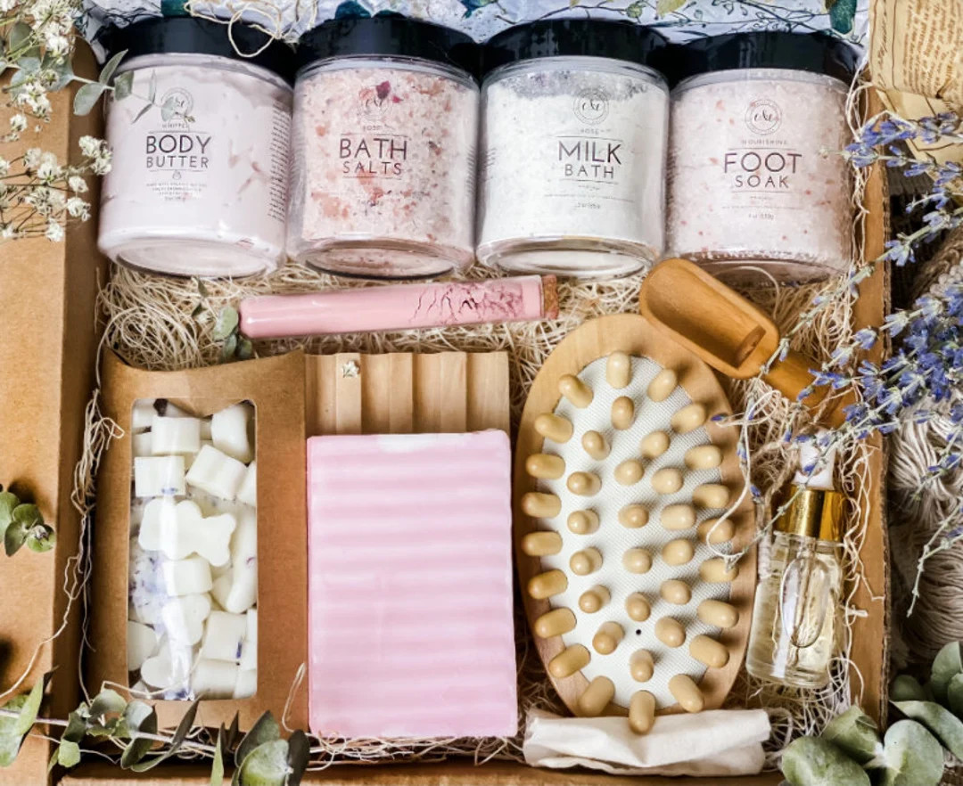 Luxury Gift Set, Luxury Bath Set, Luxury Spa Kit, Gift Box, Self Care Gift Set | Etsy (US)