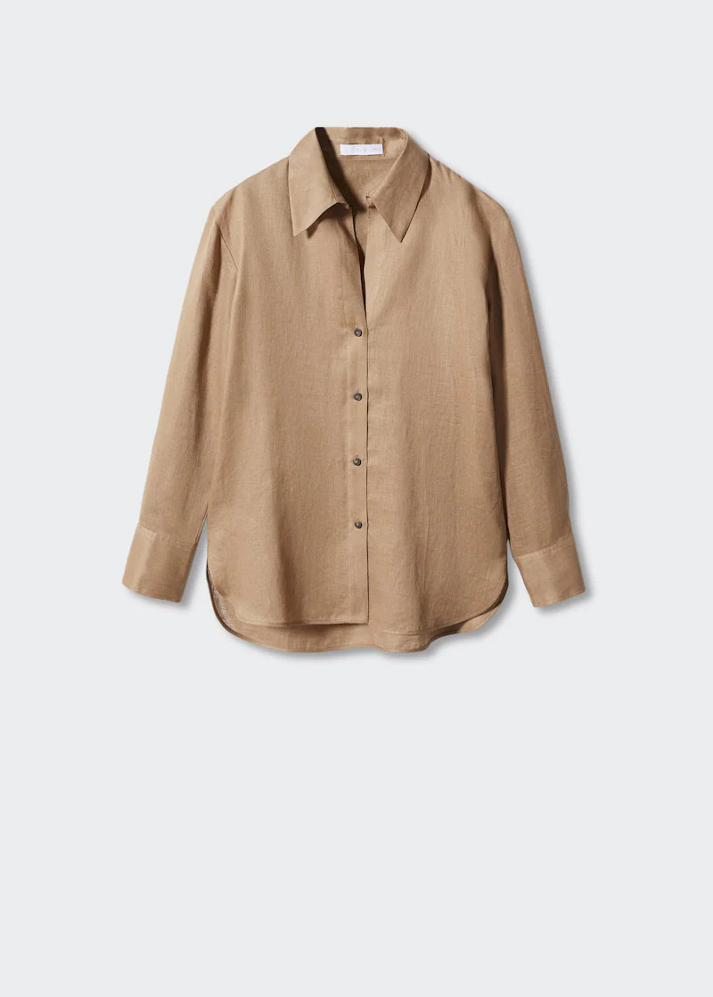Linen 100% shirt -  Women | Mango United Kingdom | MANGO (UK)
